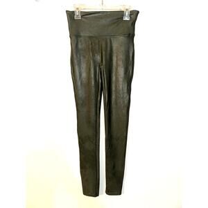 Olive Green Spanx Faux Leather Legging